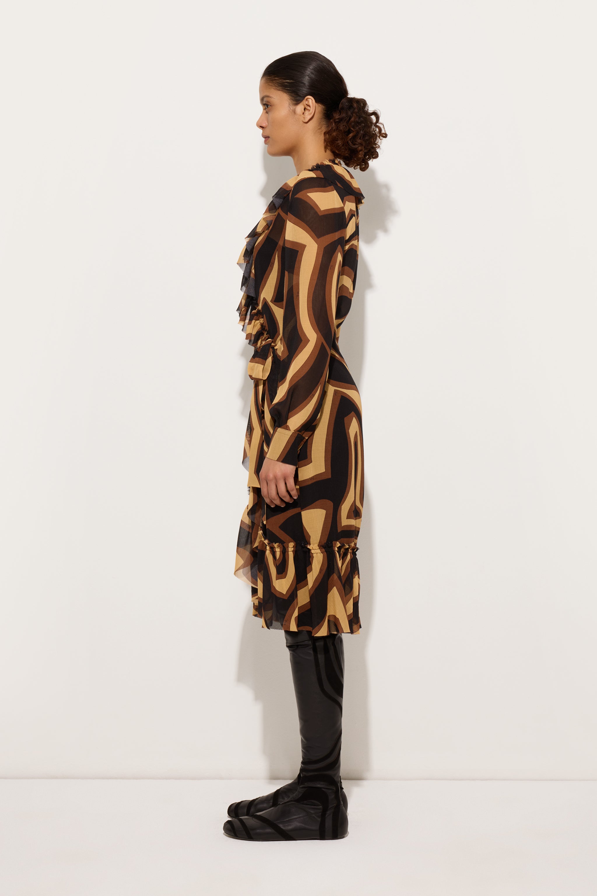 Labirinto Print Wrap Dress
 WOMAN Pucci