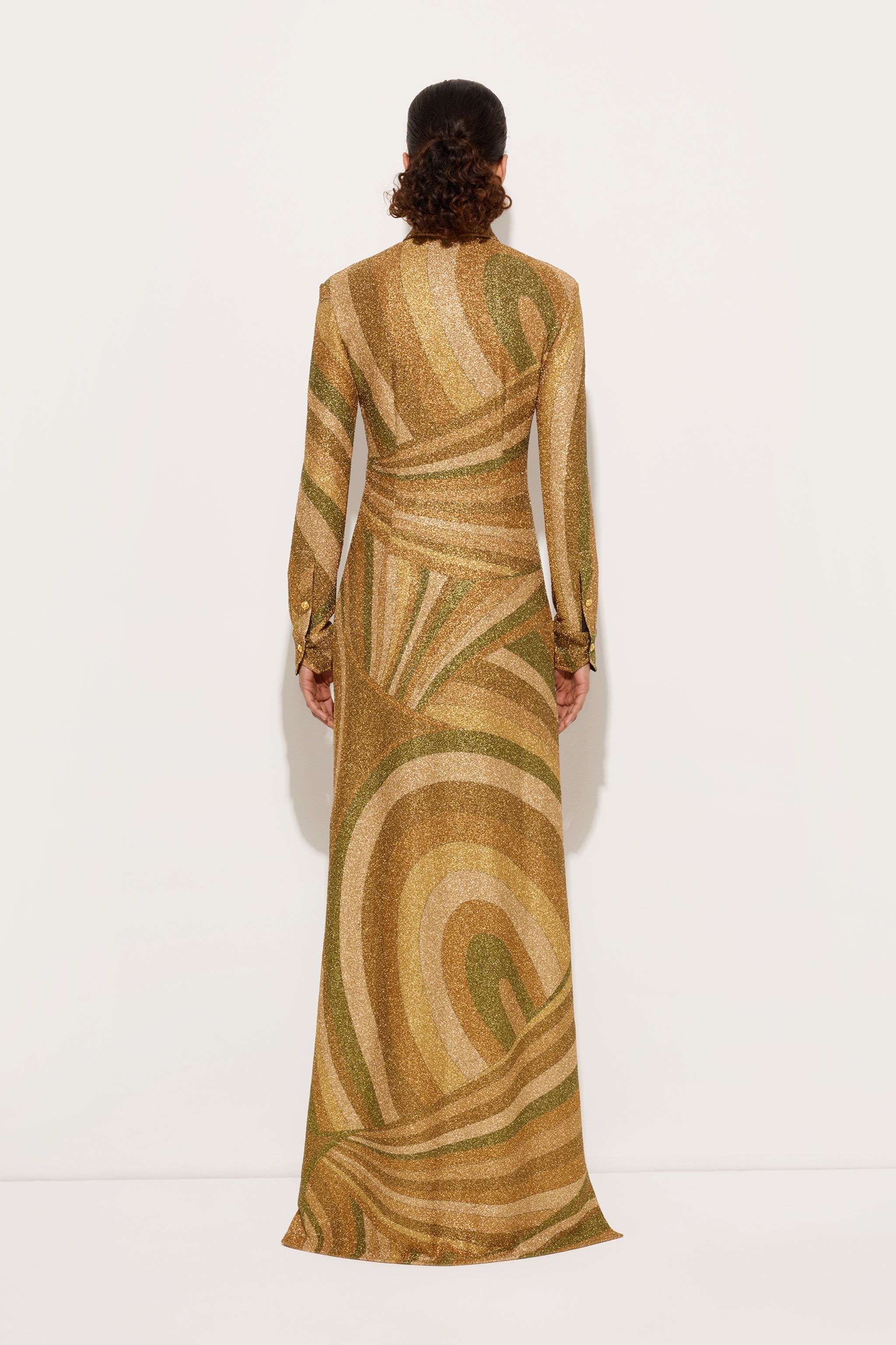Iride Print Jersey Lamé Dress
 WOMAN Pucci