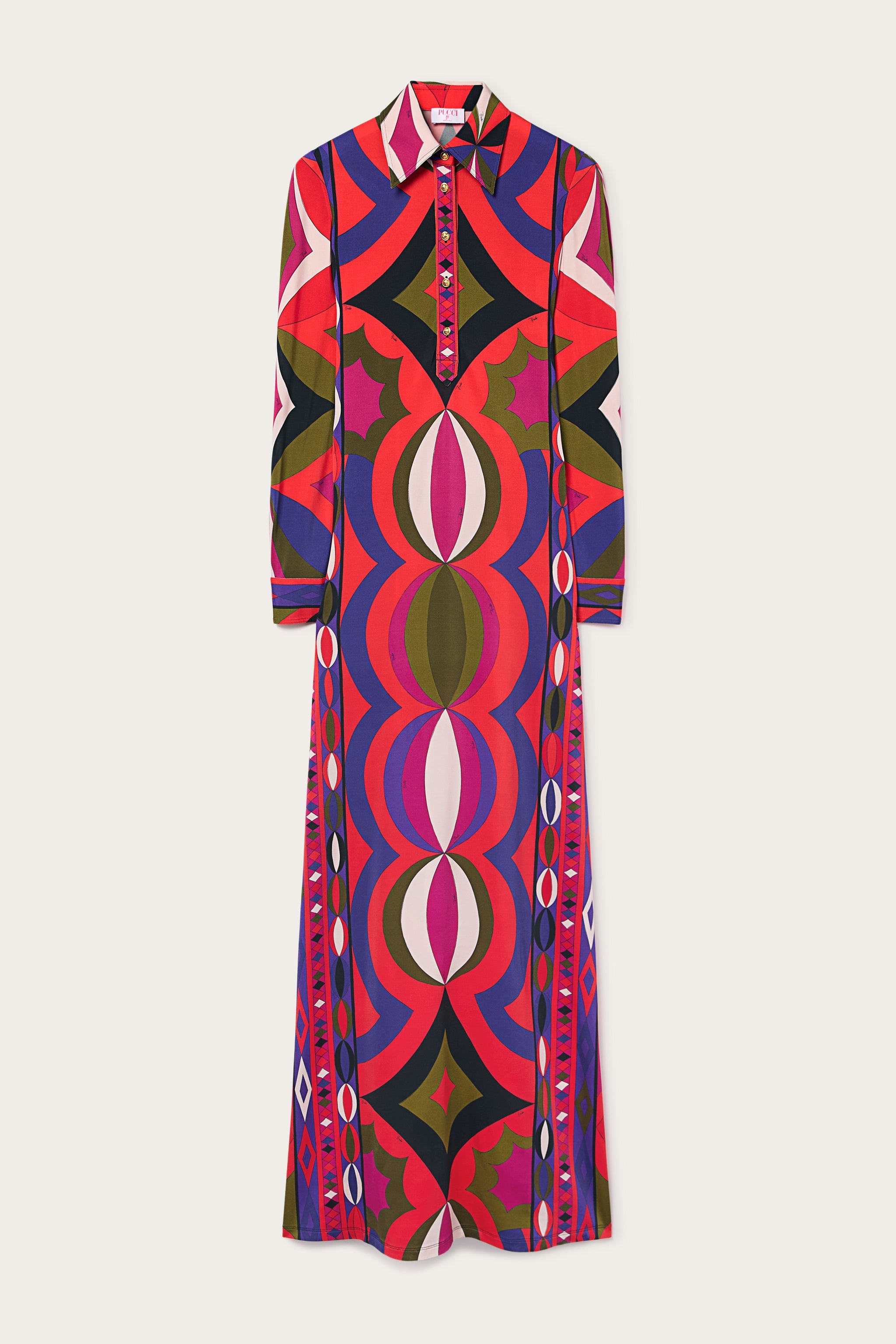 Collane Print Jersey Satin Dress
 WOMAN Pucci