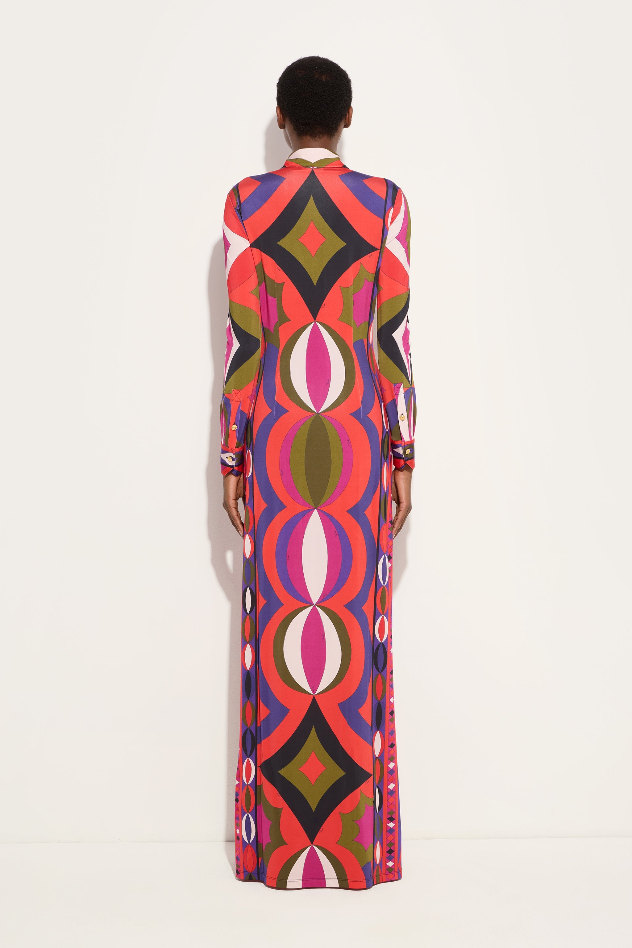 Collane Print Jersey Satin Dress
 WOMAN Pucci