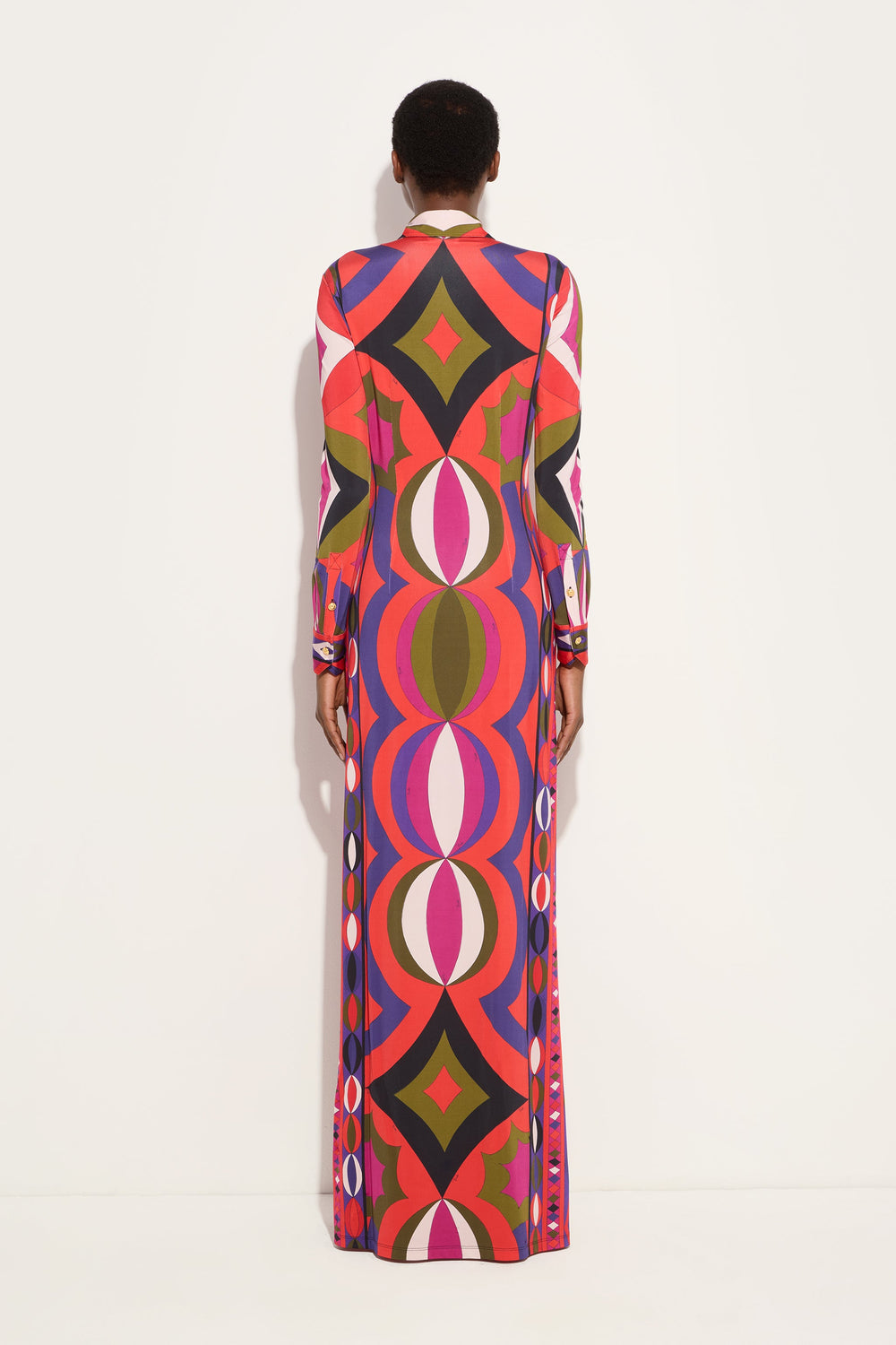 Collane Print Jersey Satin Dress
 WOMAN Pucci