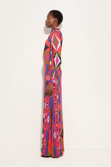 Collane Print Jersey Satin Dress
 WOMAN Pucci
