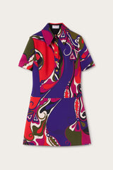 Orchidee Print Short Dress
 WOMAN Pucci