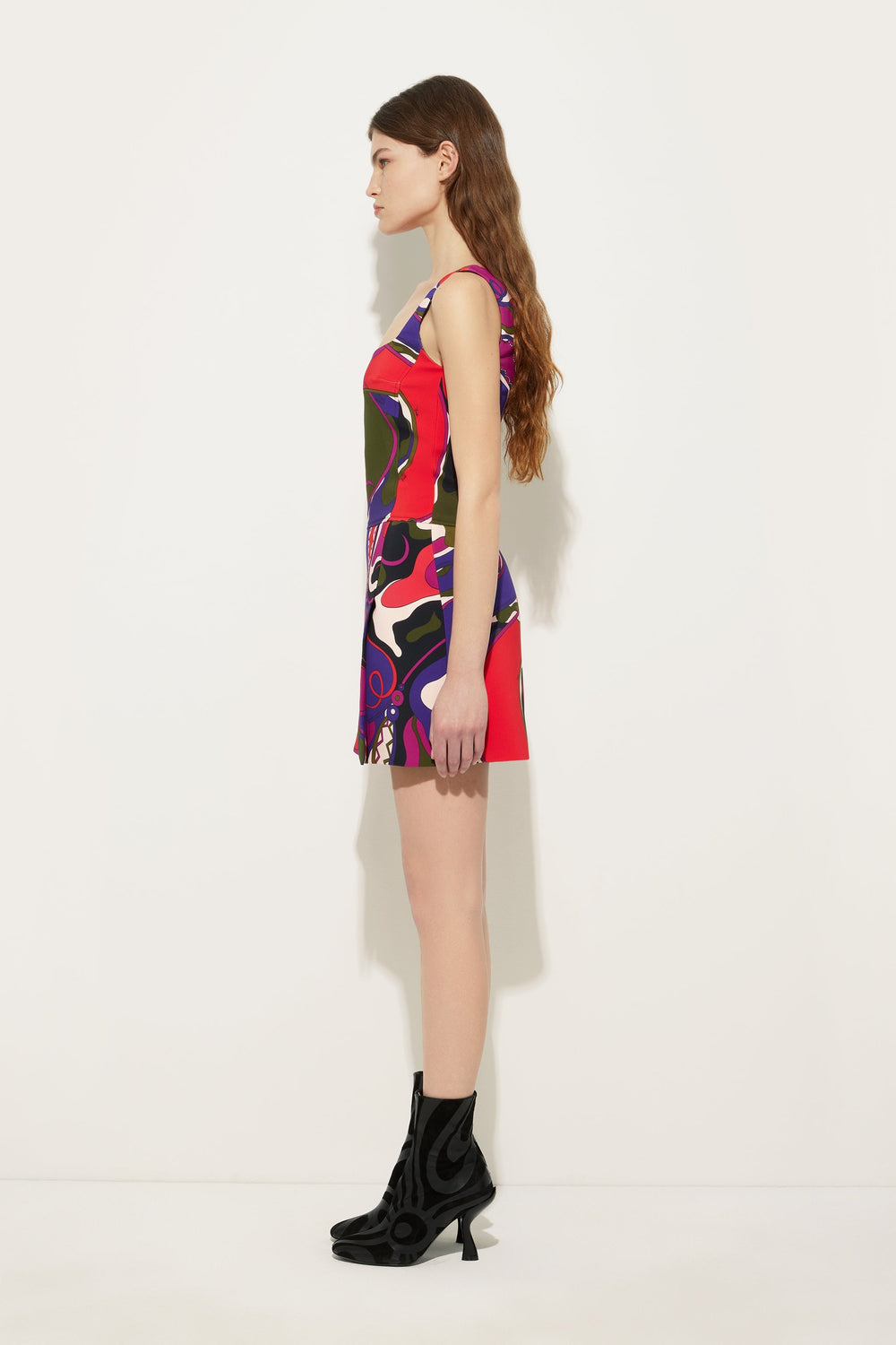 Orchidee Print Short Dress
 WOMAN Pucci