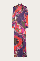 Orchidee Print Tulle Dress
 WOMAN Pucci