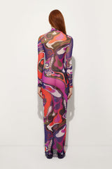Orchidee Print Tulle Dress
 WOMAN Pucci