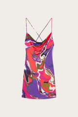 Orchidee Print Short Jersey Dress
 WOMAN Pucci