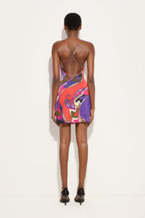 Orchidee Print Short Jersey Dress
 WOMAN Pucci