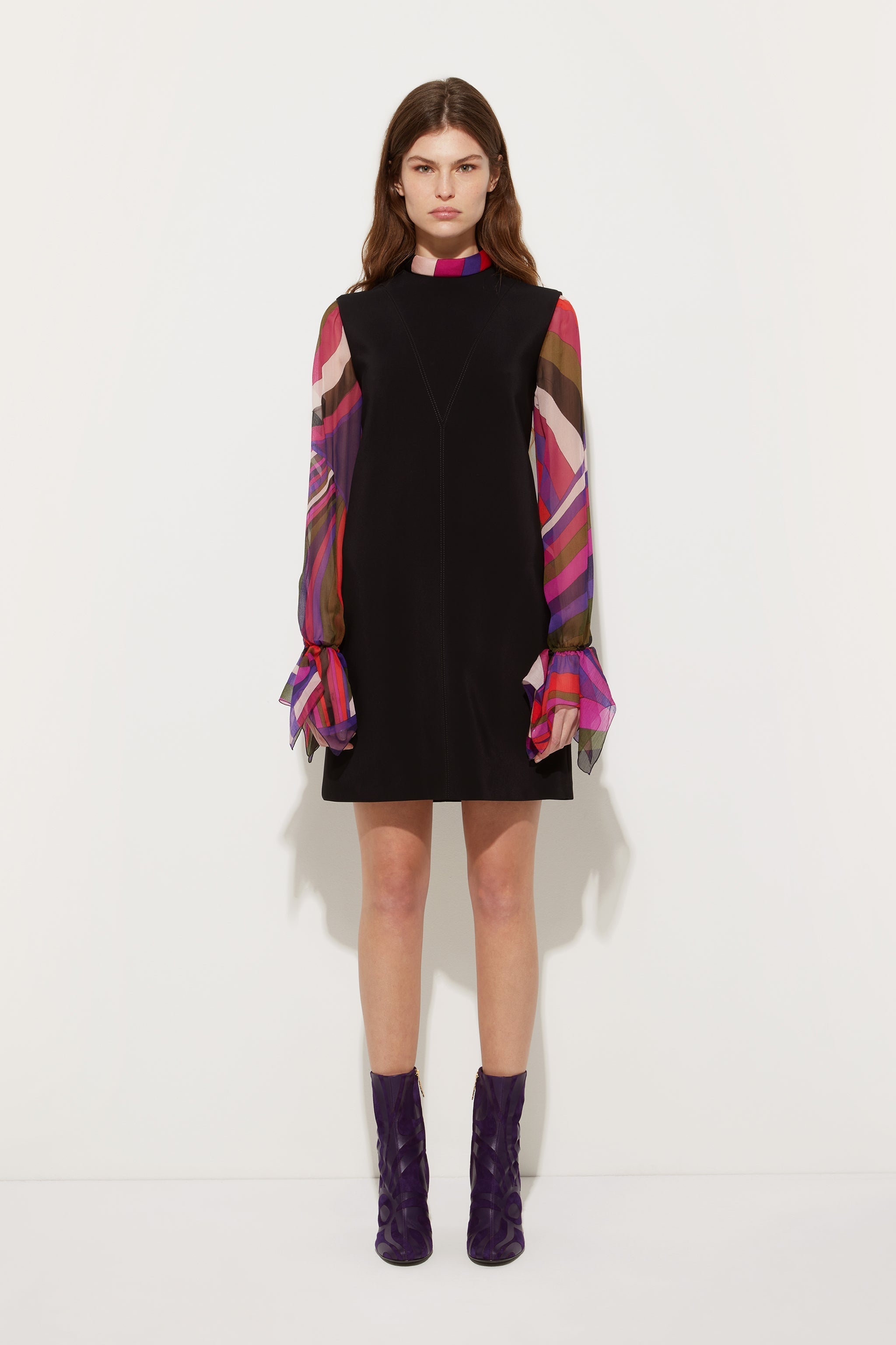 Printed Sleeve Sheath Dress
 WOMAN Pucci