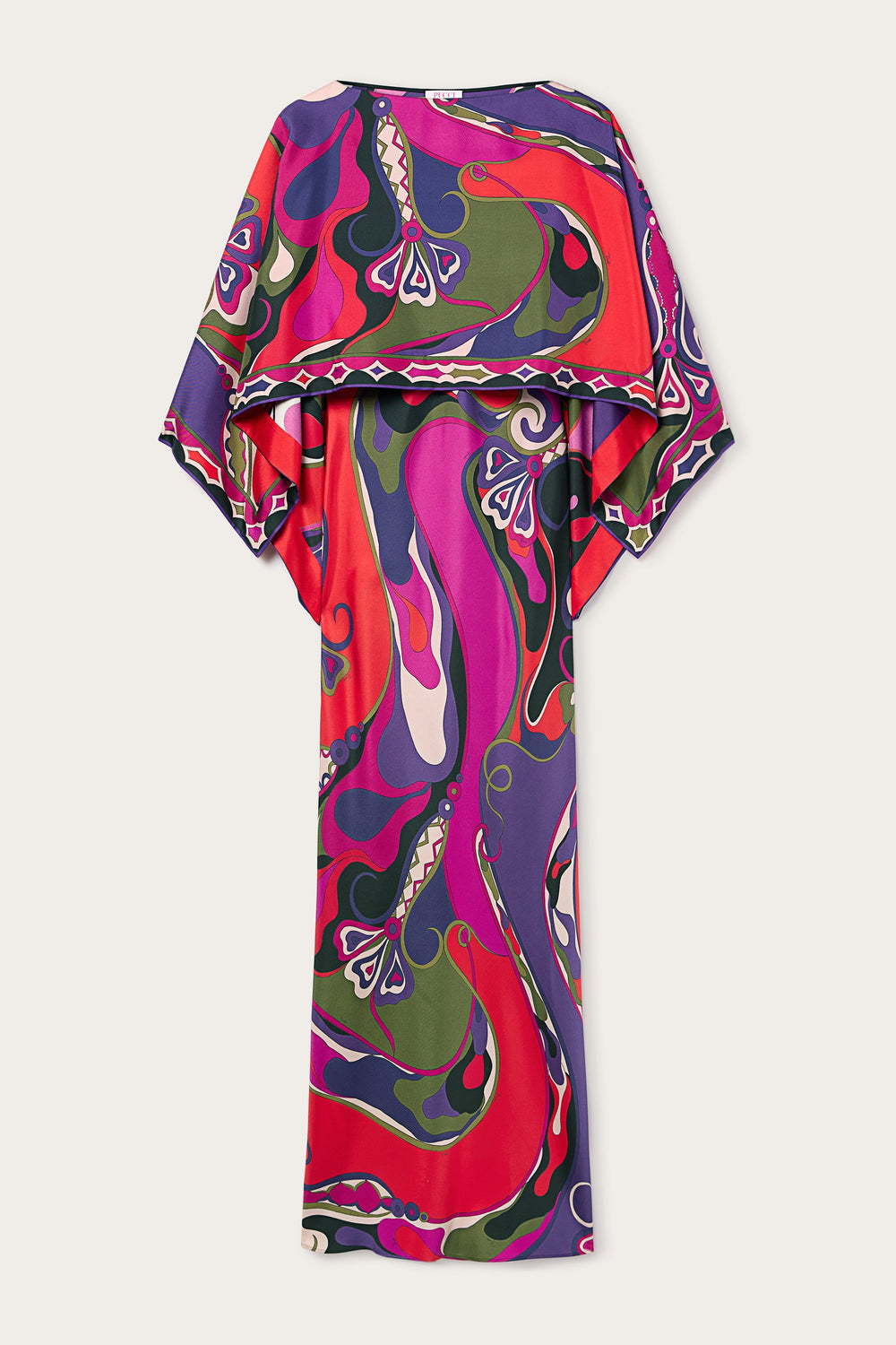 Orchidee Print Long Dress with Shawl
 WOMAN Pucci
