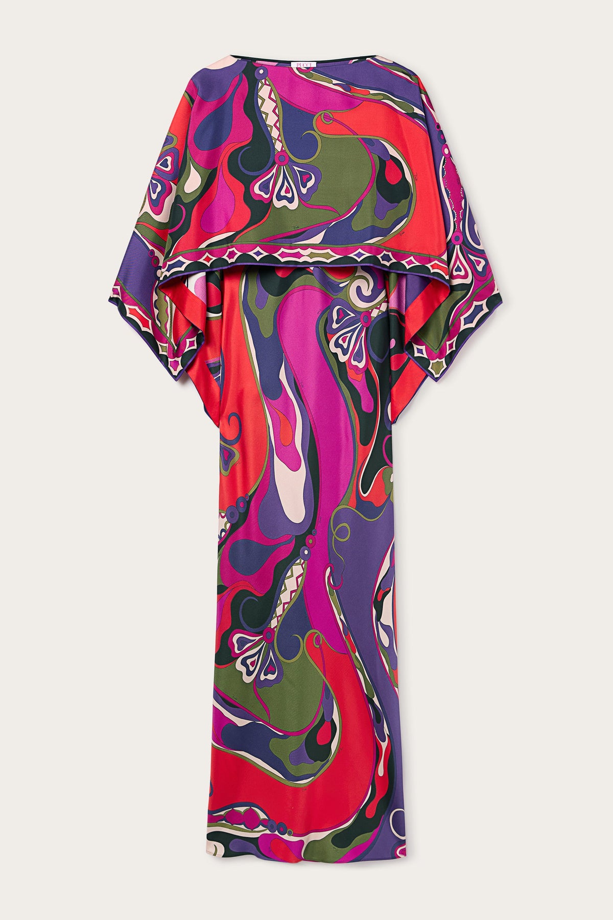Orchidee Print Long Dress with Shawl
 WOMAN Pucci