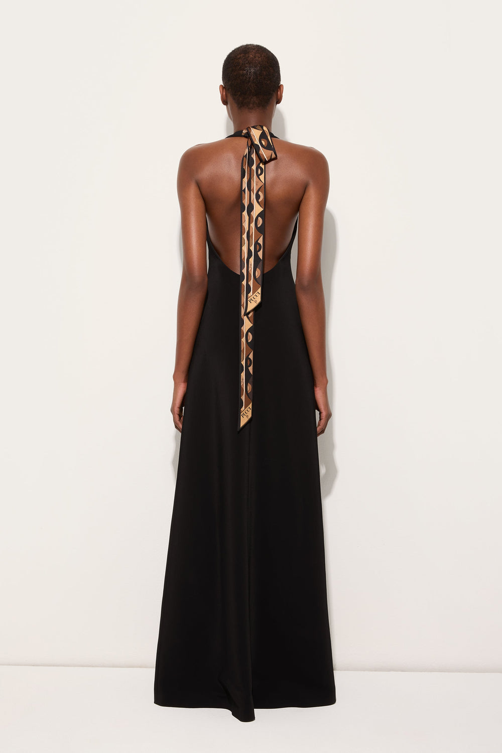Long Dress with V-Neck and Slit
 WOMAN Pucci