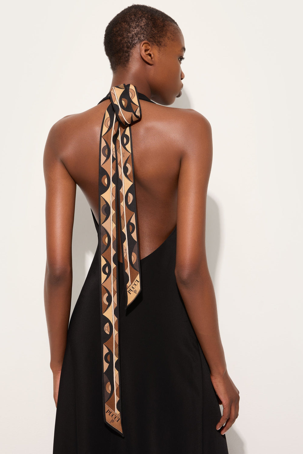 Long Dress with V-Neck and Slit
 WOMAN Pucci