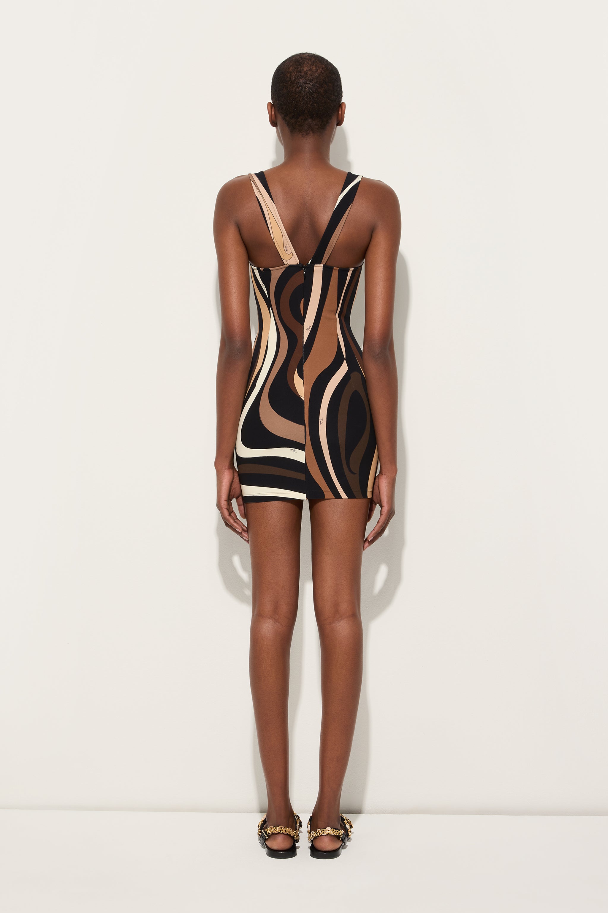 Marmo Print Mini Dress with Square Neckline
 WOMAN Pucci