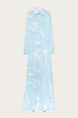 Marmo Print Chemisier Dress
 WOMAN Pucci