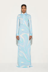 Marmo Print Chemisier Dress
 WOMAN Pucci