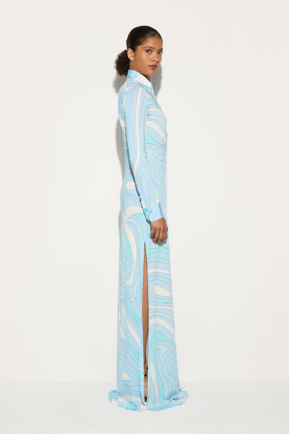 Marmo Print Chemisier Dress
 WOMAN Pucci