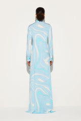 Marmo Print Chemisier Dress
 WOMAN Pucci