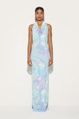 Orchidee Print Long Dress
 WOMAN Pucci