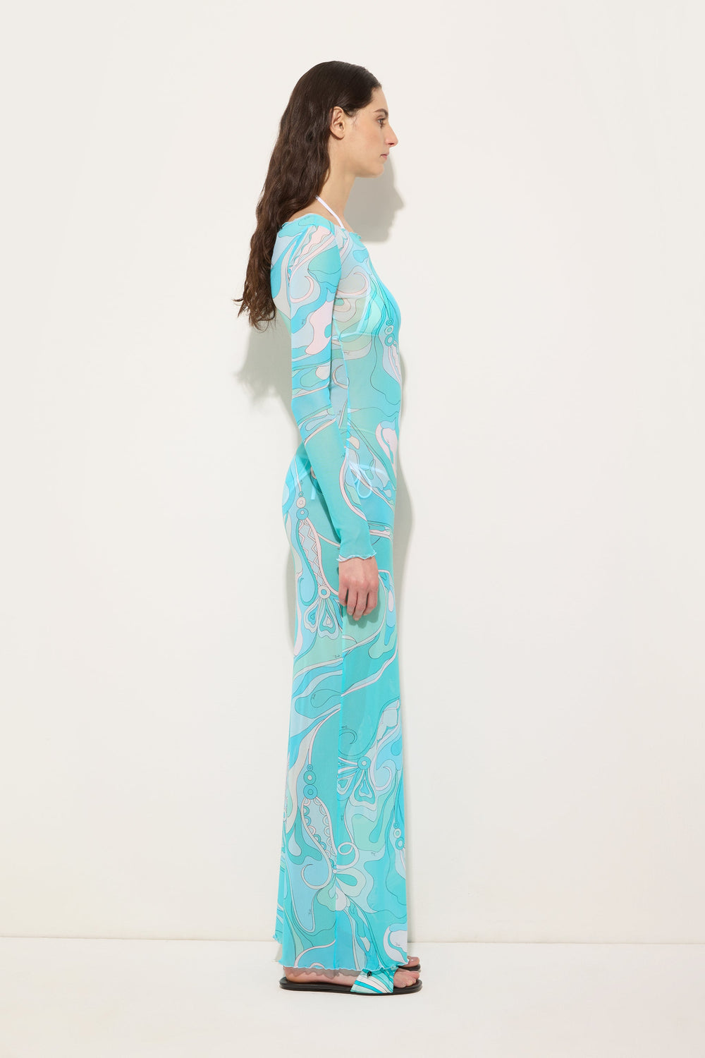 Orchidee Print Tulle Dress
 WOMAN Pucci