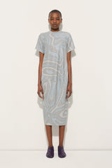 Marmo Print Dress in Jersey Lamé
 WOMAN Pucci