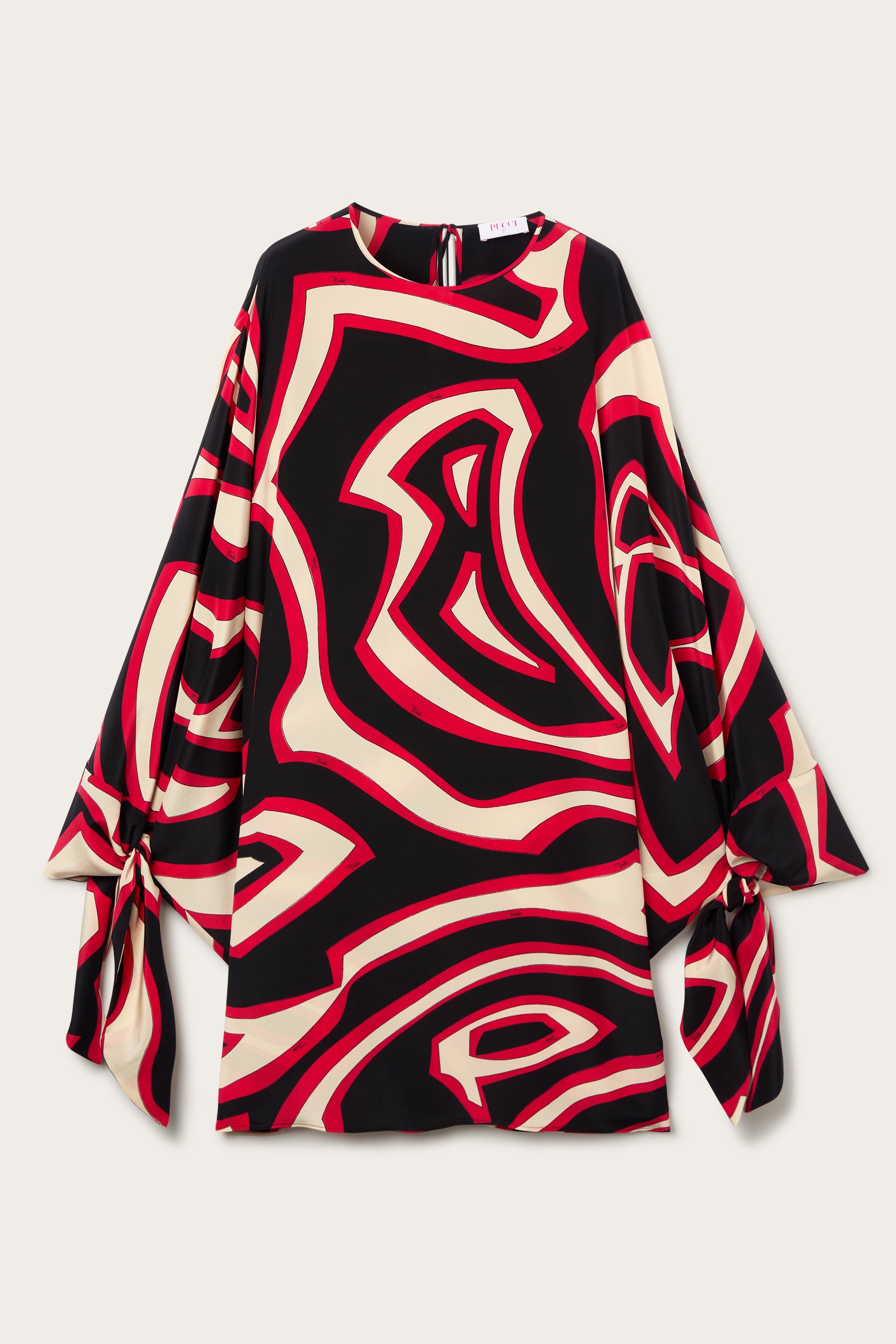 Labirinto Print Short Silk Kaftan
 WOMAN Pucci