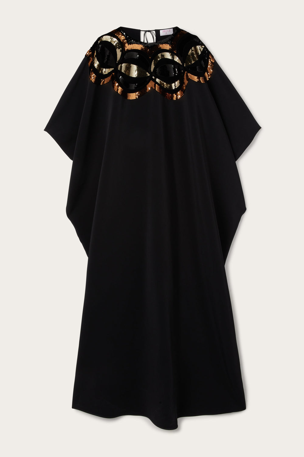 Long Kaftan with Sequined Collane Embroidery
 WOMAN Pucci