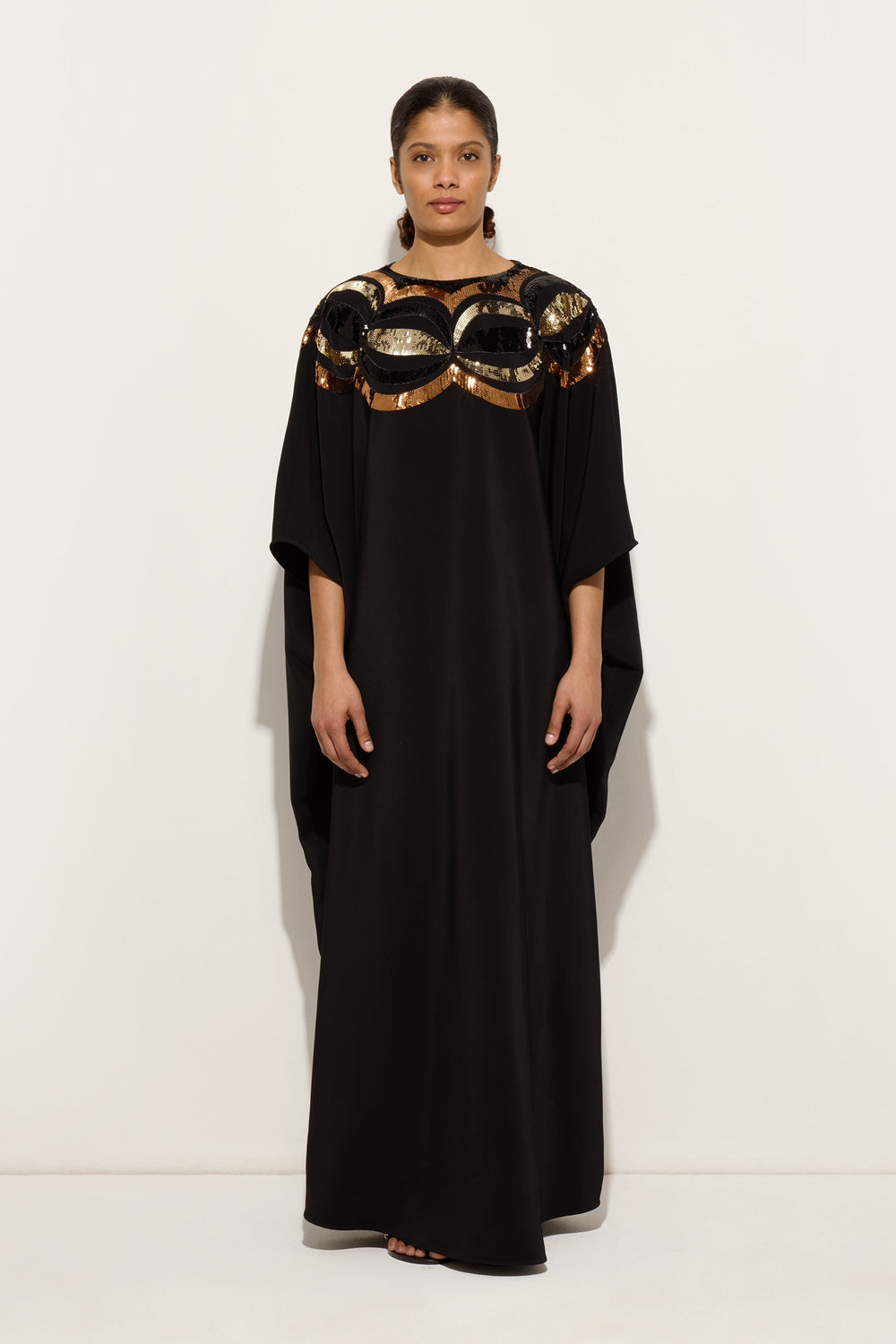 Long Kaftan with Sequined Collane Embroidery
 WOMAN Pucci