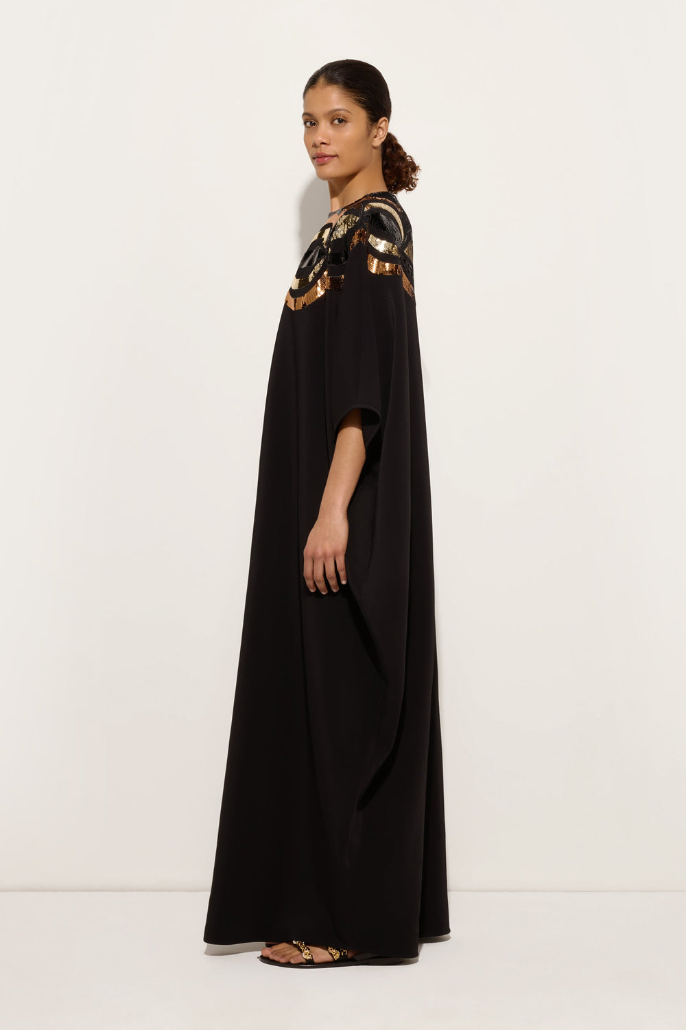 Long Kaftan with Sequined Collane Embroidery
 WOMAN Pucci