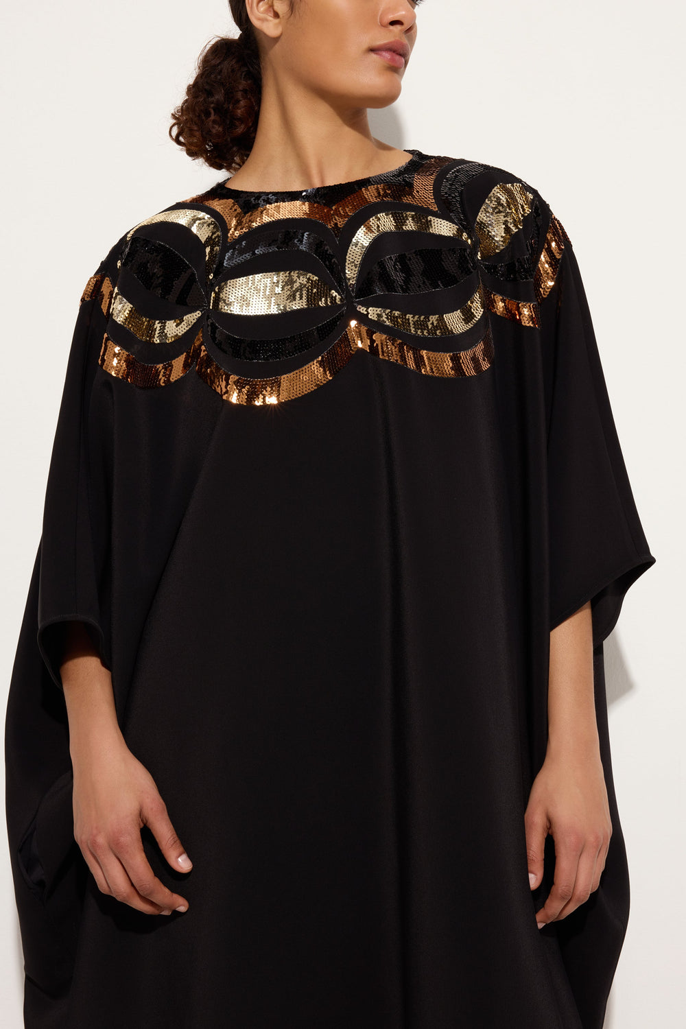Long Kaftan with Sequined Collane Embroidery
 WOMAN Pucci