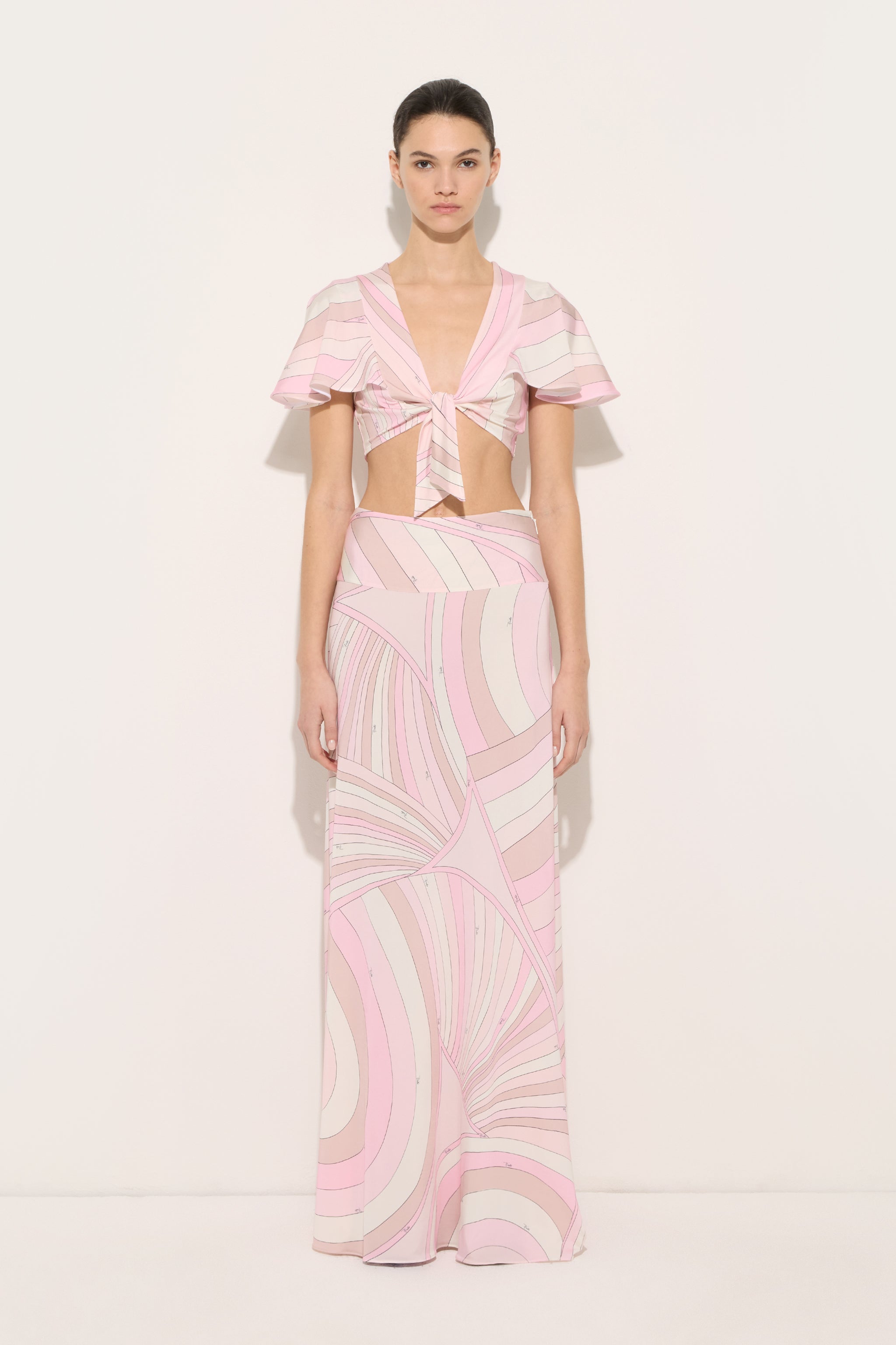 Iride Print Knot Top
 WOMAN Pucci