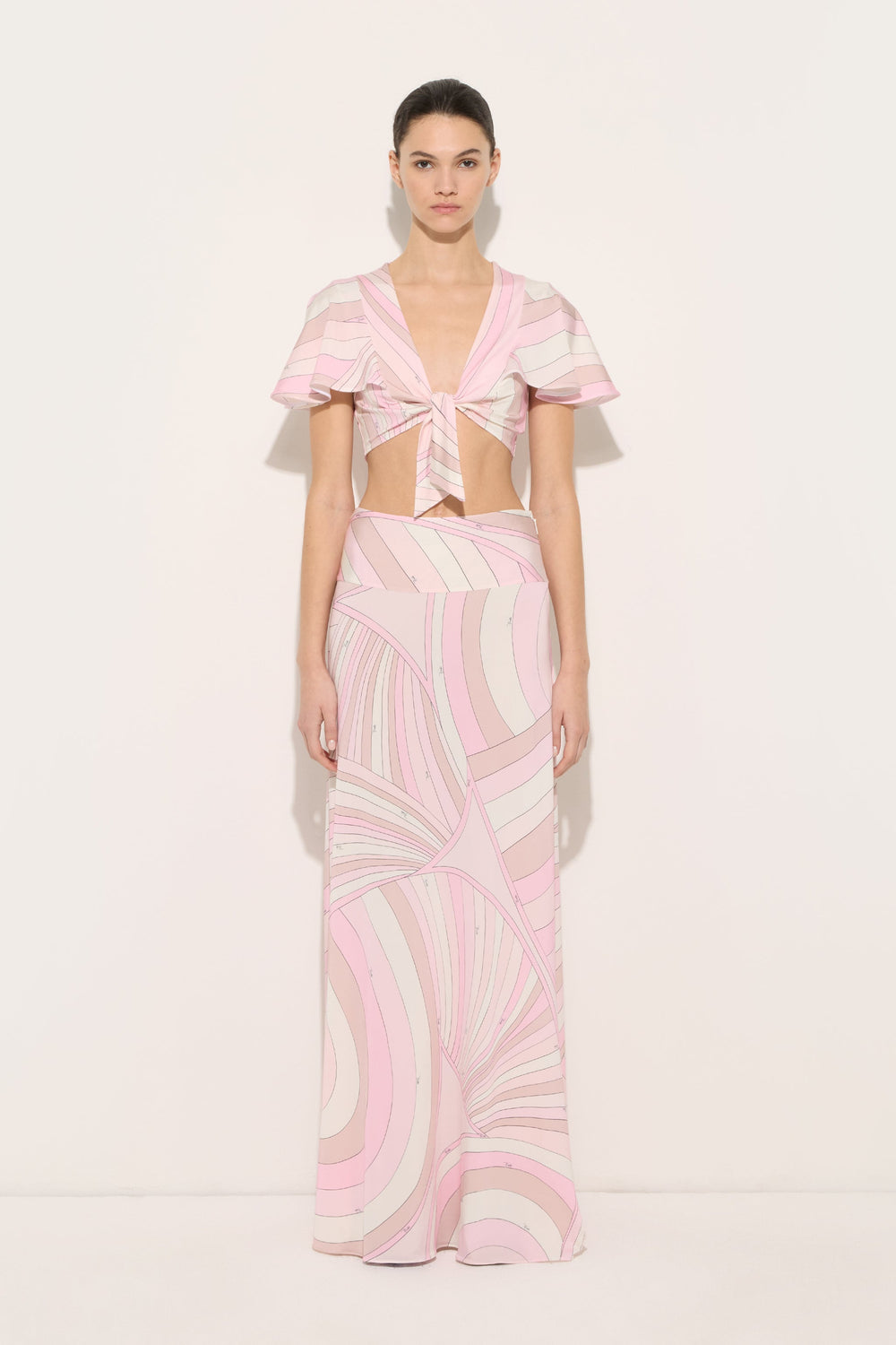 Iride Print Knot Top
 WOMAN Pucci
