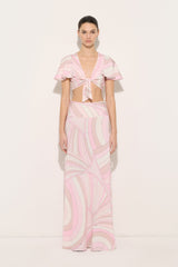Iride Print Knot Top
 WOMAN Pucci
