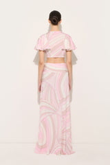 Iride Print Knot Top
 WOMAN Pucci