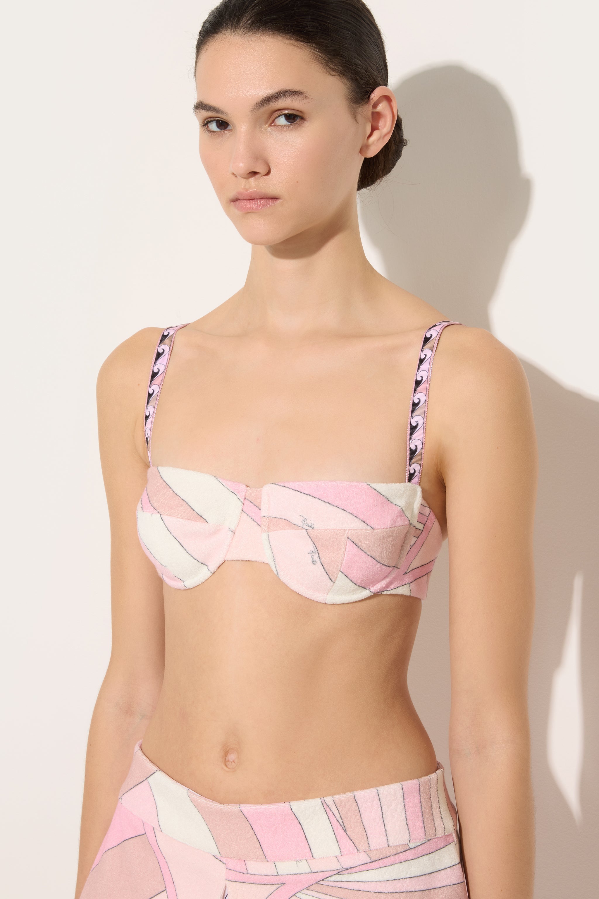 Iride Print Cotton Terry Top
 WOMAN Pucci