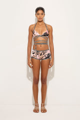 Orchidee Print Silk Satin Bra
 WOMAN Pucci