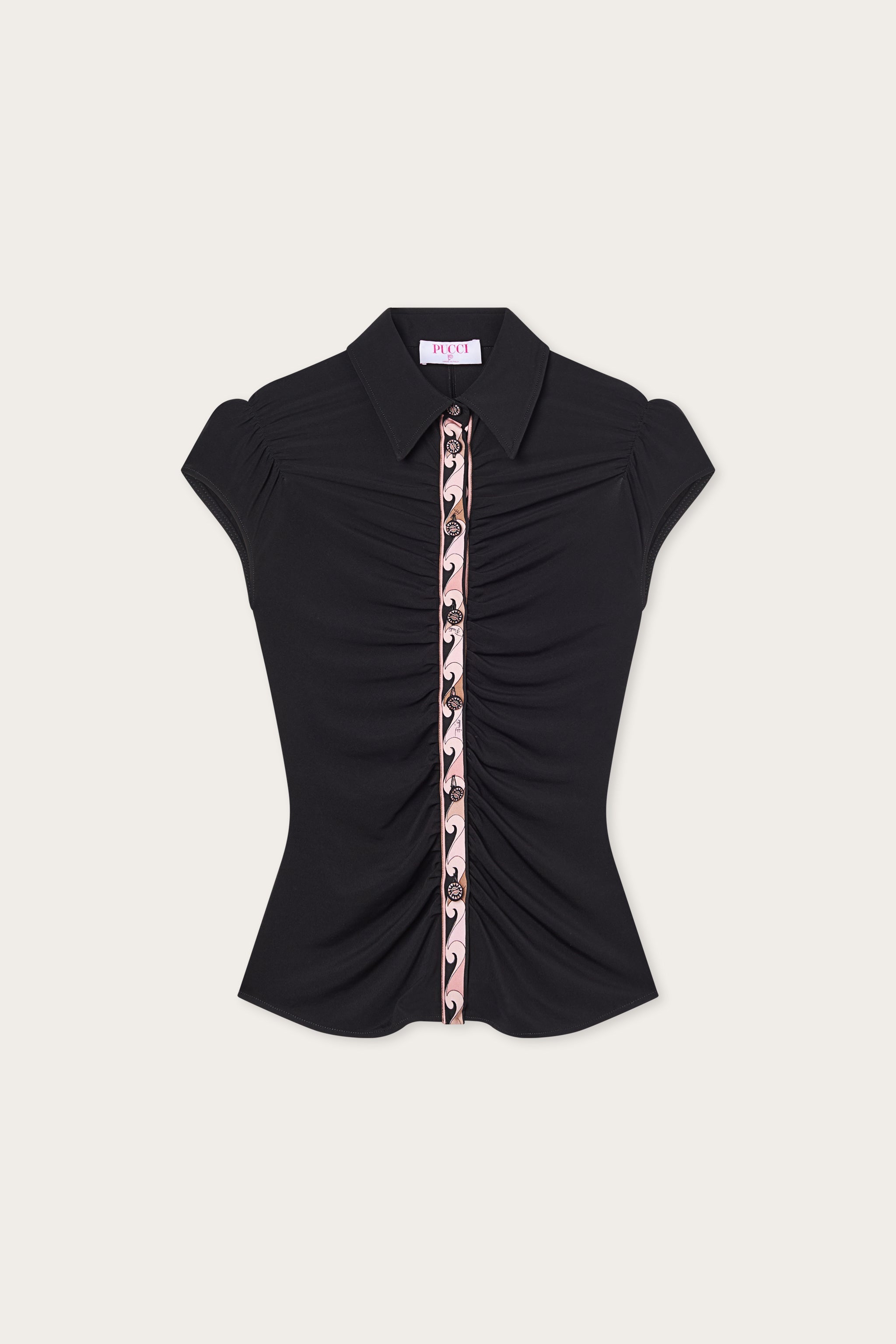 Blouse with Drape Detail
 WOMAN Pucci