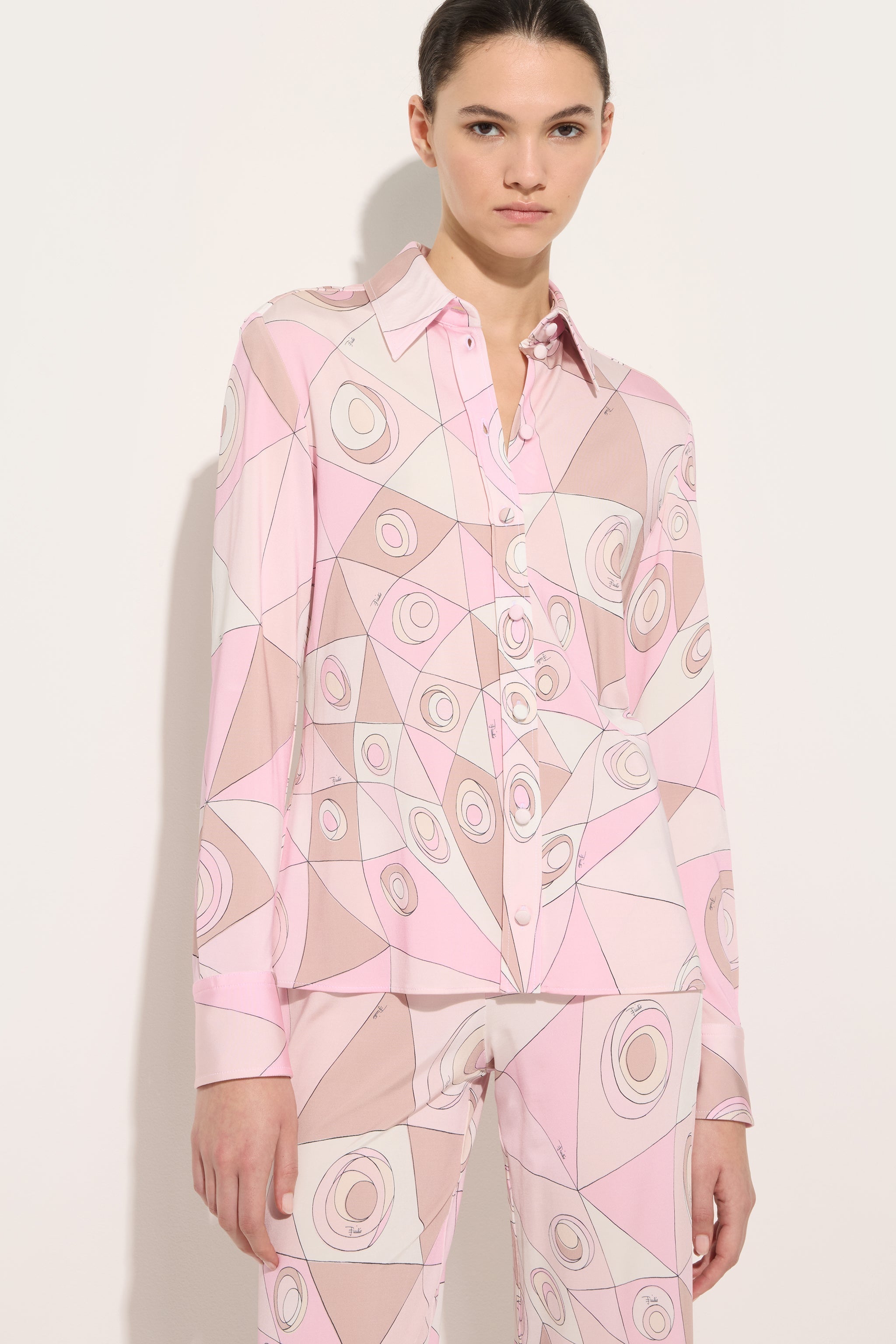Occhi Print Jersey Shirt
 WOMAN Pucci