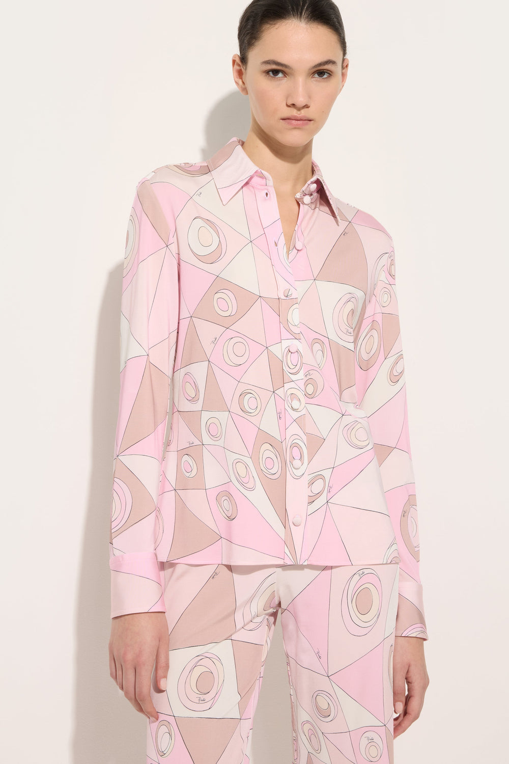 Occhi Print Jersey Shirt
 WOMAN Pucci
