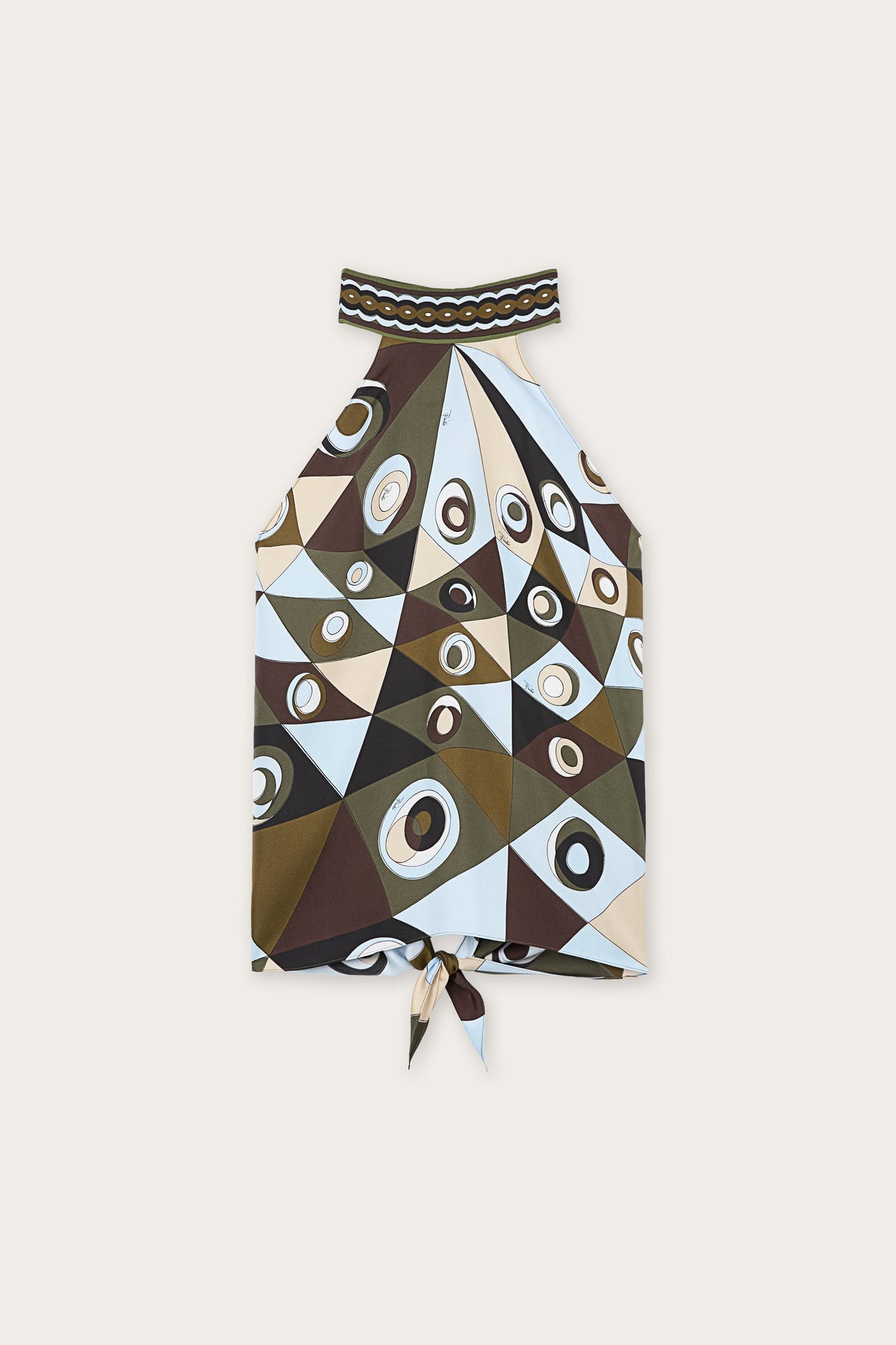 Occhi Print Halter Top
 WOMAN Pucci