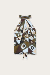 Occhi Print Halter Top
 WOMAN Pucci