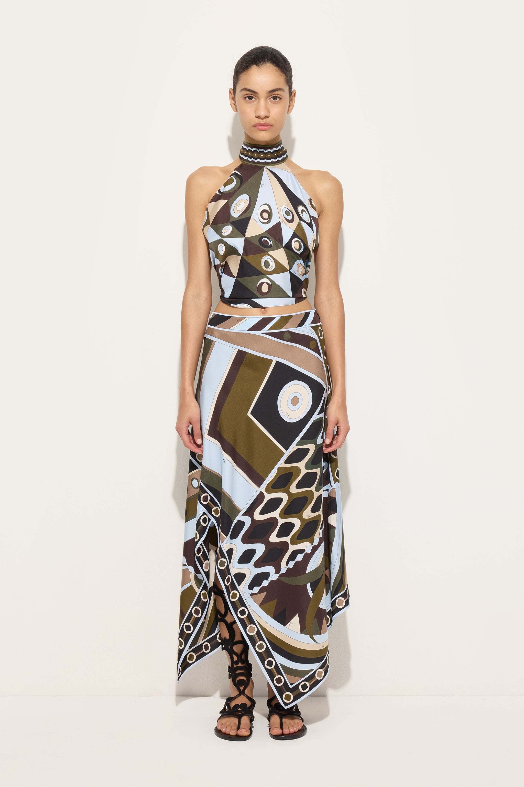 Occhi Print Halter Top
 WOMAN Pucci