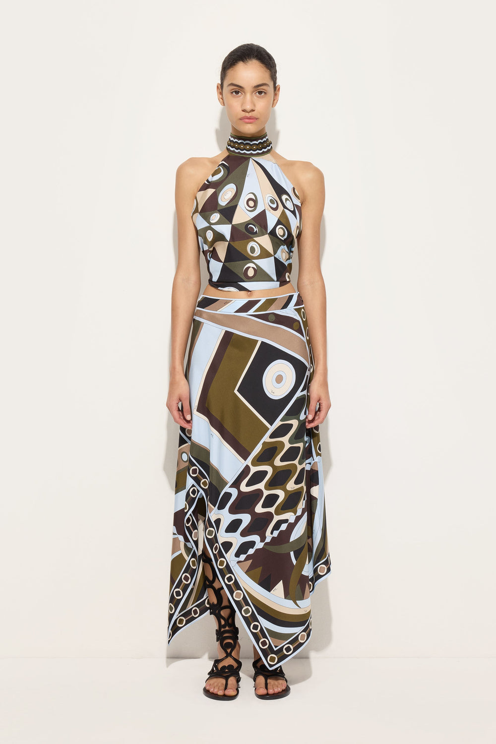 Occhi Print Halter Top
 WOMAN Pucci