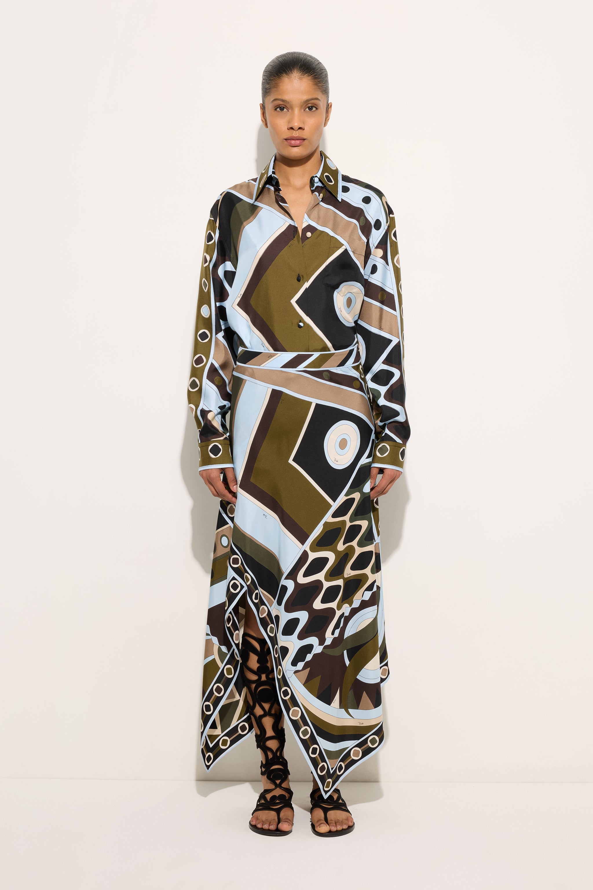 Vivara Print Silk Shirt
 WOMAN Pucci