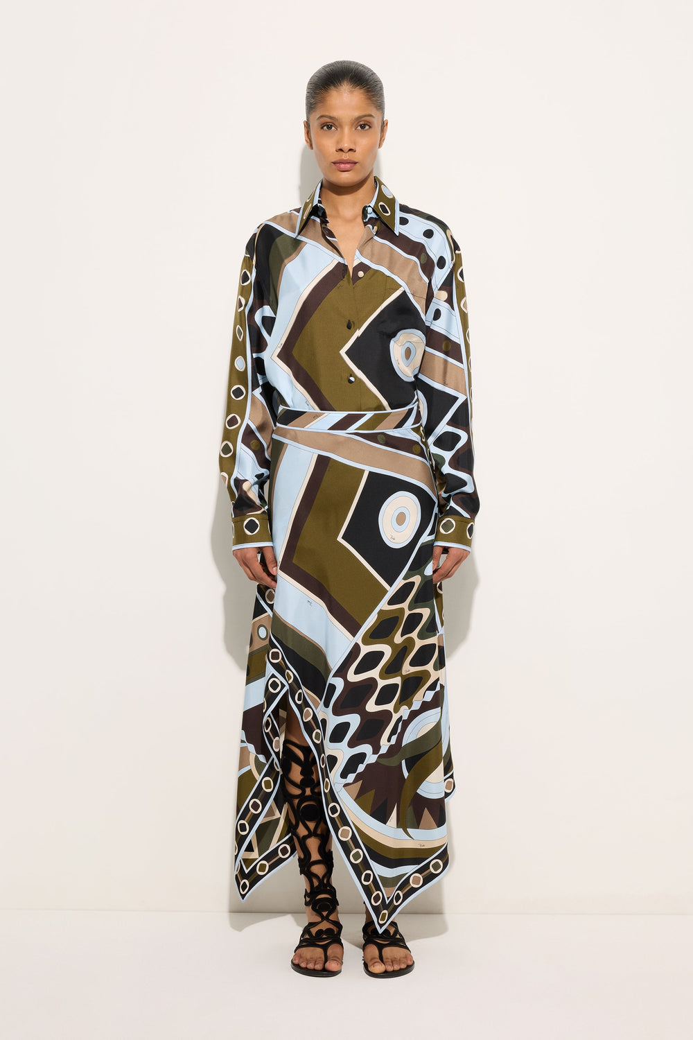 Vivara Print Silk Shirt
 WOMAN Pucci