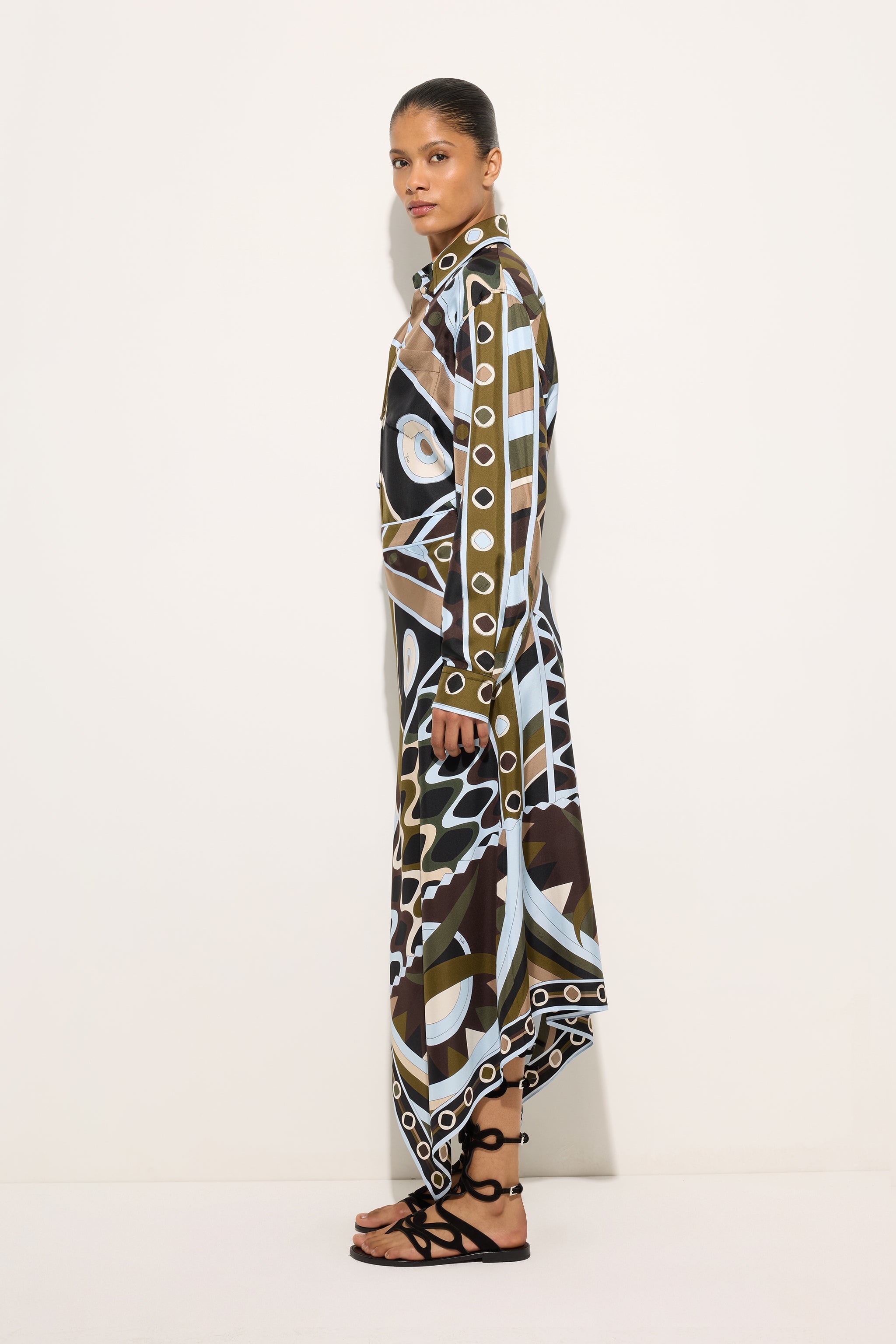 Vivara Print Silk Shirt
 WOMAN Pucci