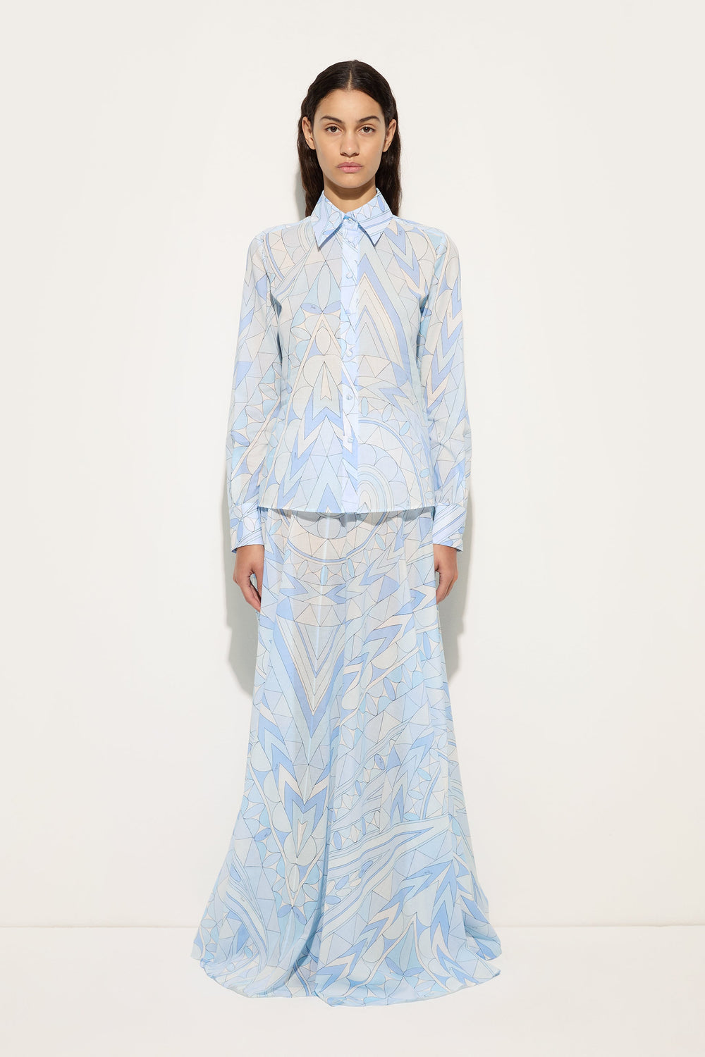 Manuba Print Cotton Shirt
 WOMAN Pucci