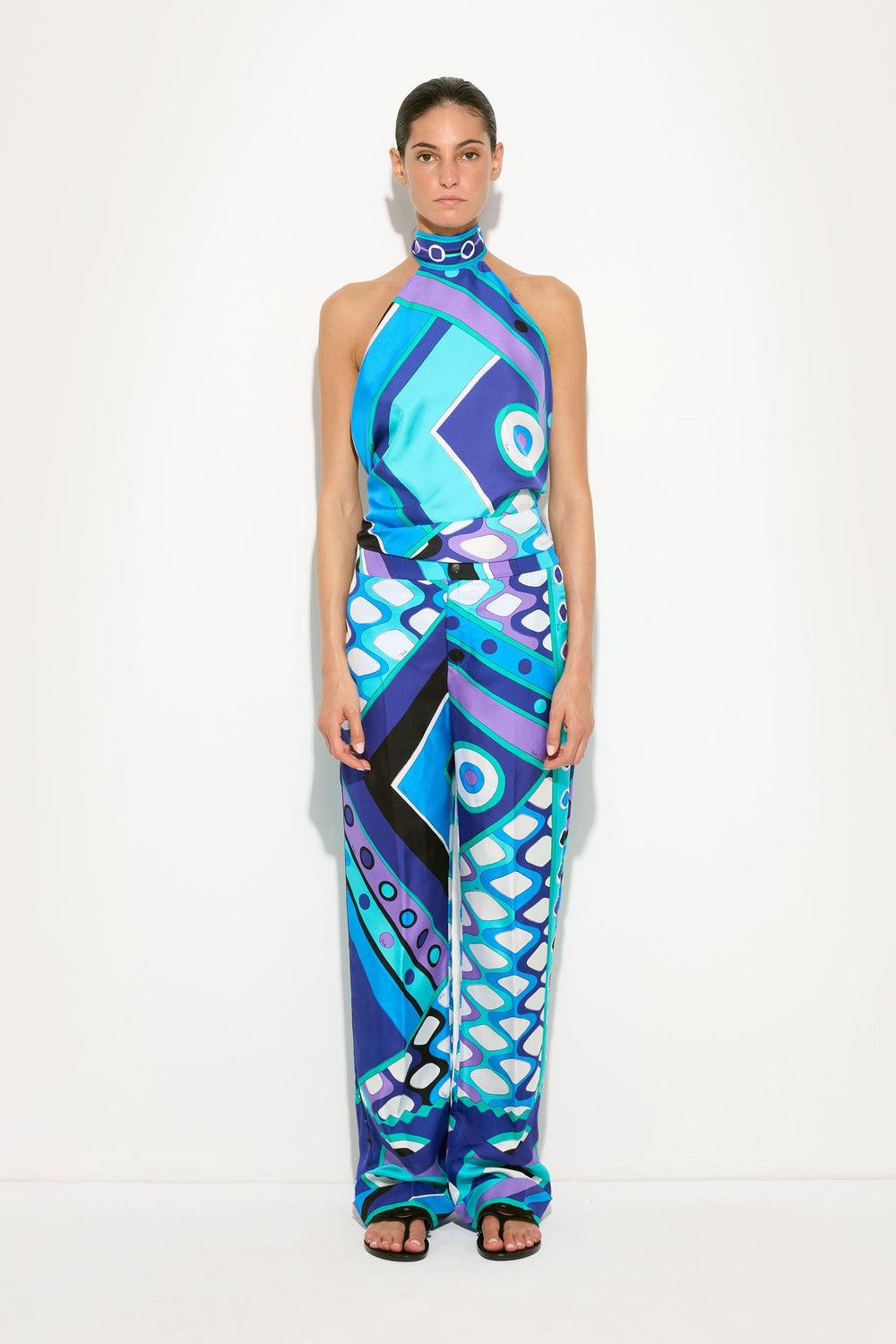 Vivara Print Foulard Top
 WOMAN Pucci