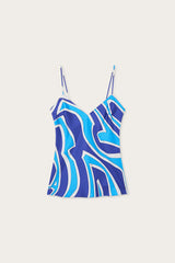 Labirinto Print Silk Top
 WOMAN Pucci