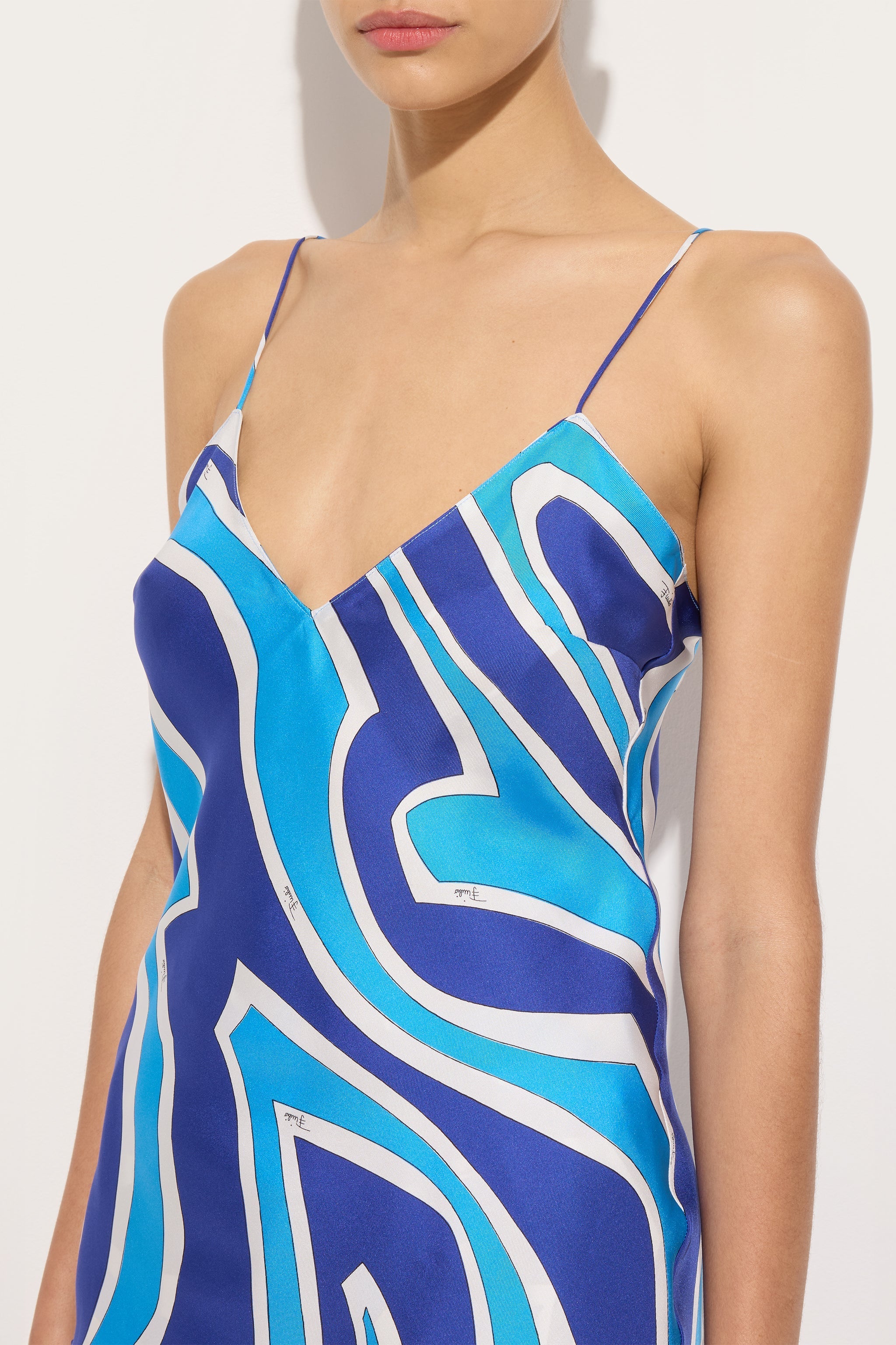 Labirinto Print Silk Top
 WOMAN Pucci